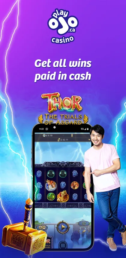 PlayOJO Canada app: get all wins paid in cash