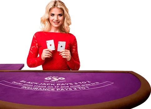 PlayOJO live blackjack dealer