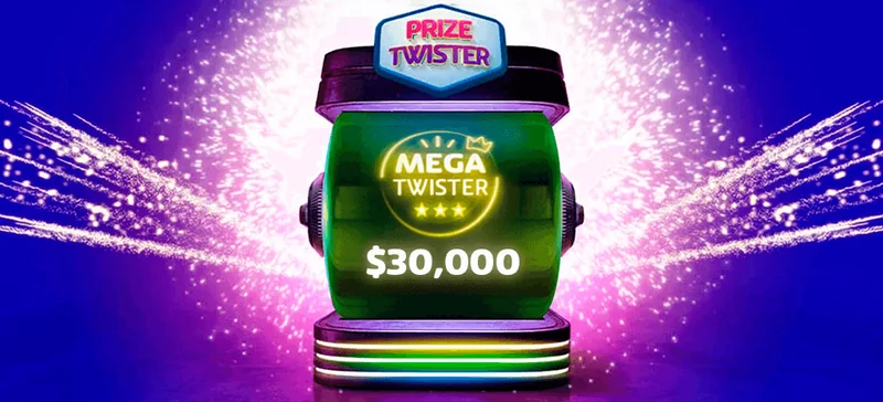 PlayOJO Prize Twister with the $30,000 Mega Twister